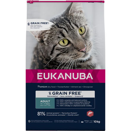 Adult Grain Free Cat med Laks 10Kg