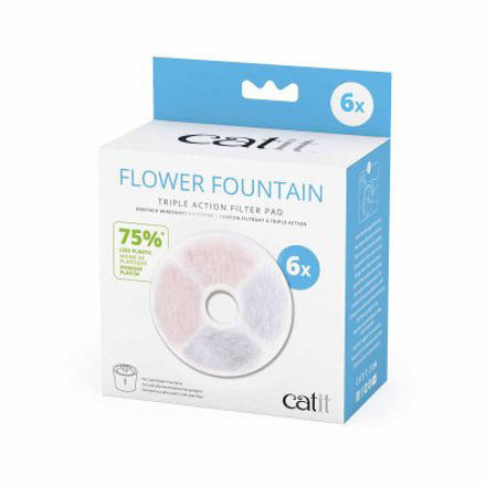 Catit Fontene Reservefilter Triple Action 6stk