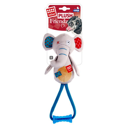 GiGwi Leke PlushFriendz Elephant Grå M 33cm