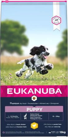 Eukanuba Dog Puppy Medium Breed, 15 kg