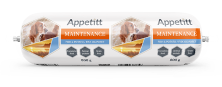 Appetitt Maintenance hundepølse fisk 800 g