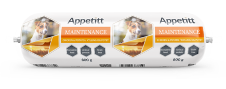 Appetitt Maintenance hundepølse kylling 800 g