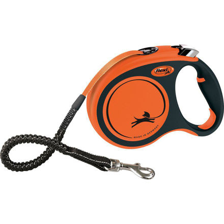 Flexi Koppel Xtreme L Bånd 5m Svart/Orange Max65kg