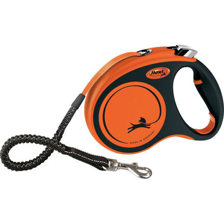 Flexi Koppel Xtreme M Bånd 5m Svart/Orange Max35kg