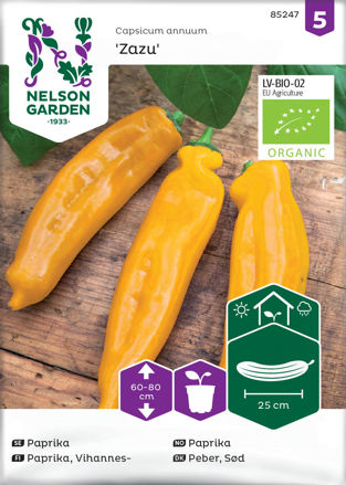 Paprika, Zazu, Organic, Nelson Garden