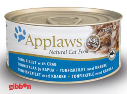 Applaws Katt Konserv Tuna Fillet & Crab 70gr