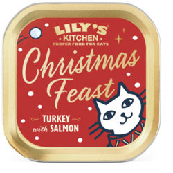 Lily's Kitchen Cat Jul Kalkun og Laks Pate